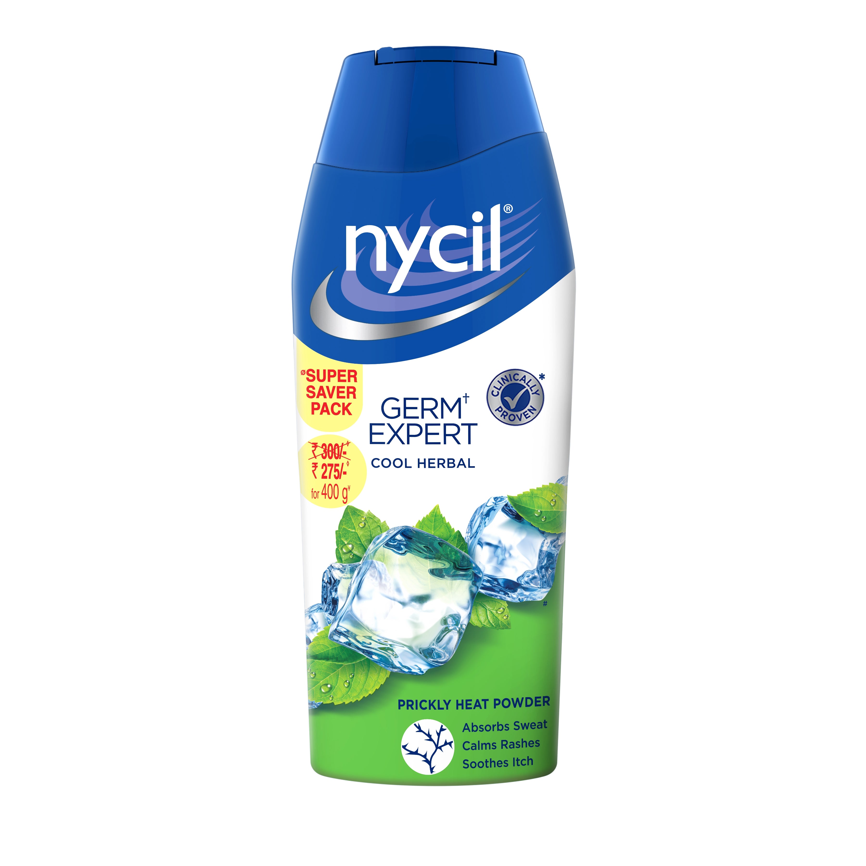 Nycil Germ Expert Cool Herbal Prickly Heat and Cooling Powder