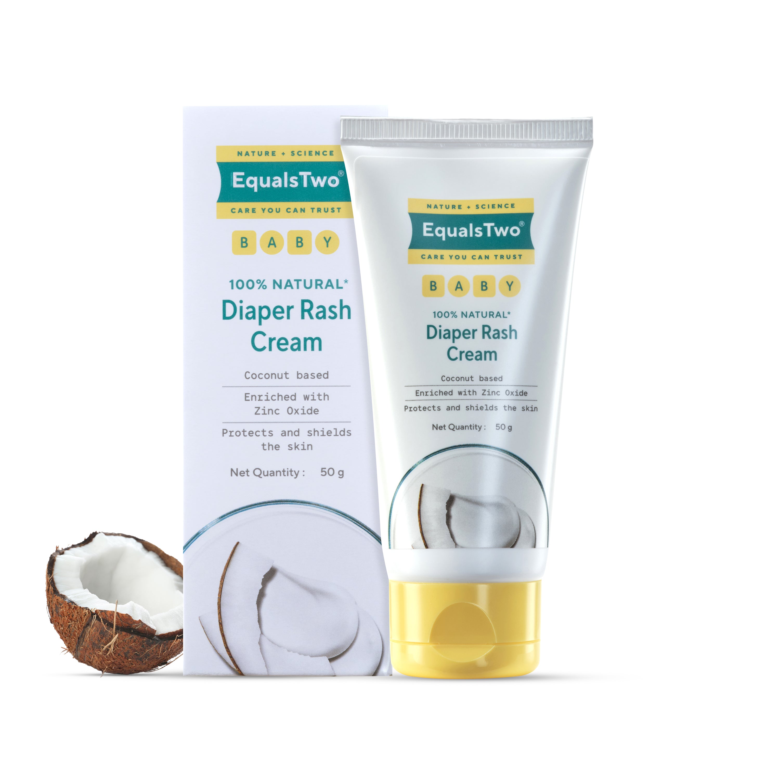 EqualsTwo Diaper Rash Cream (50 gm, Carton) – ZydusMart by Zydus