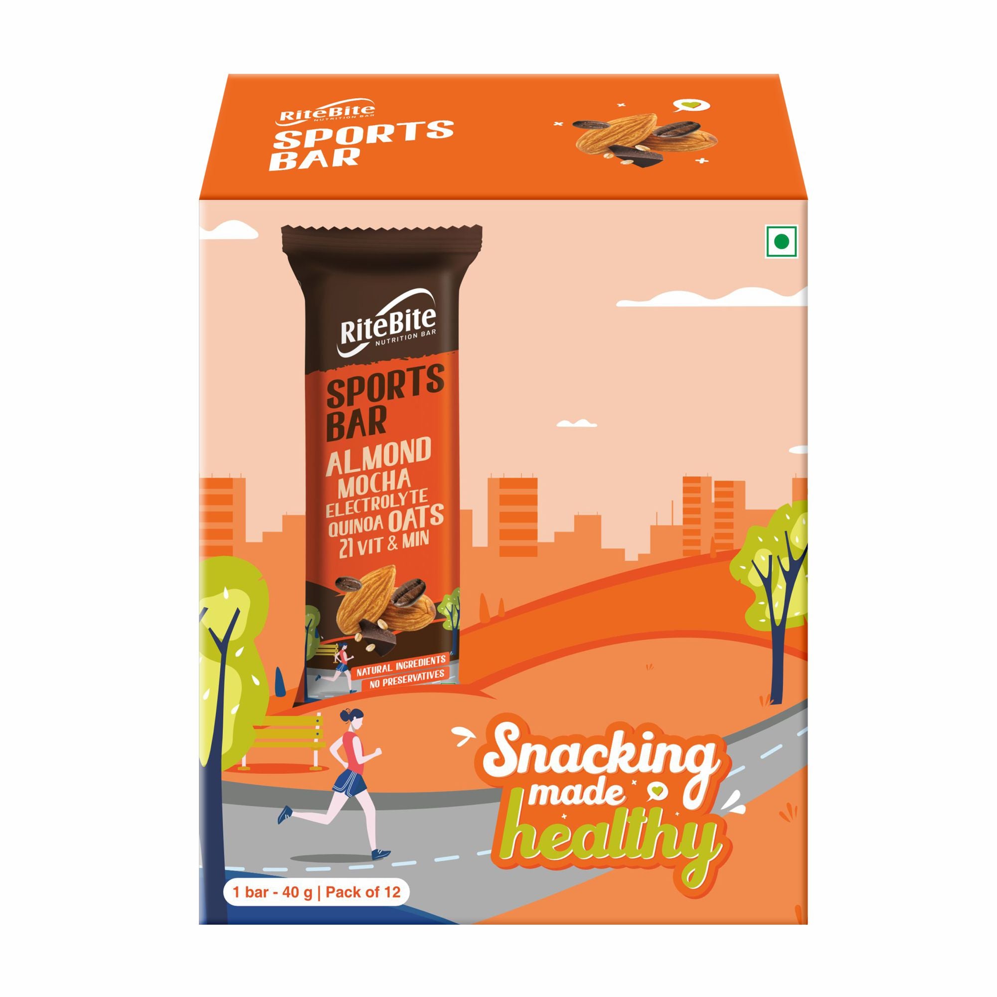 RiteBite Sports Bar (Pack of 12)