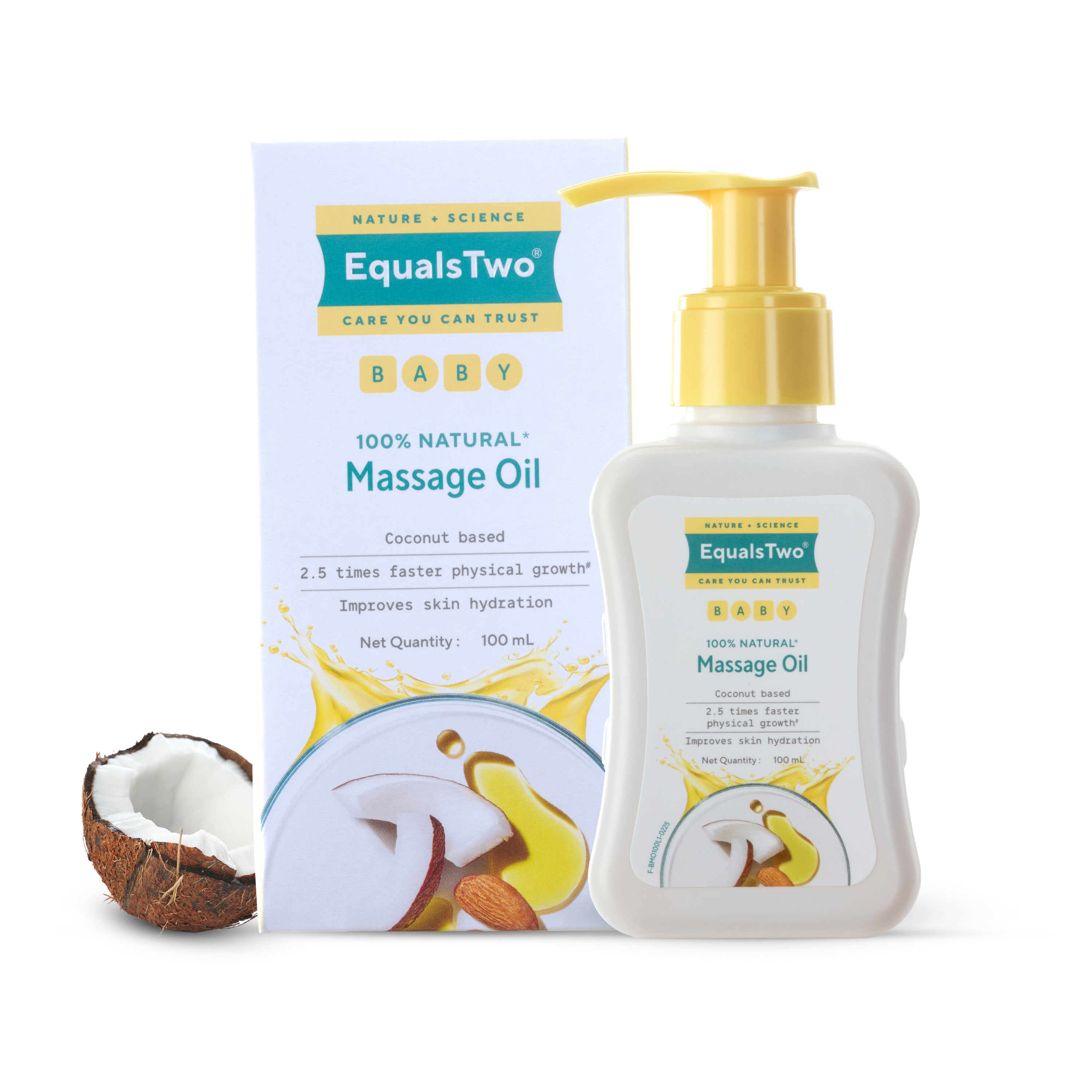 EqualsTwo Baby Massage Oil (100 ml, Carton)