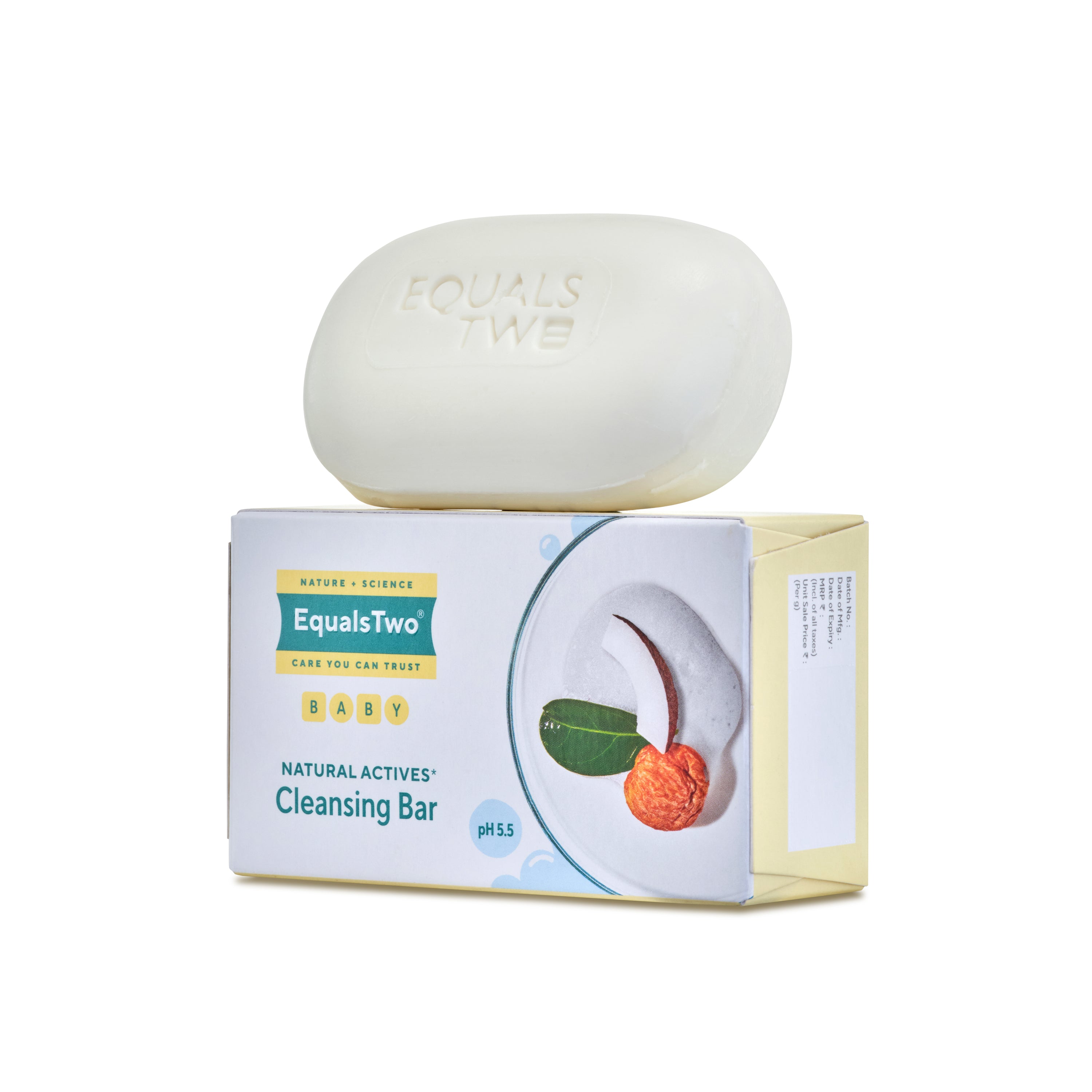 EqualsTwo Baby Cleansing Bar (75x2 gm, Carton)