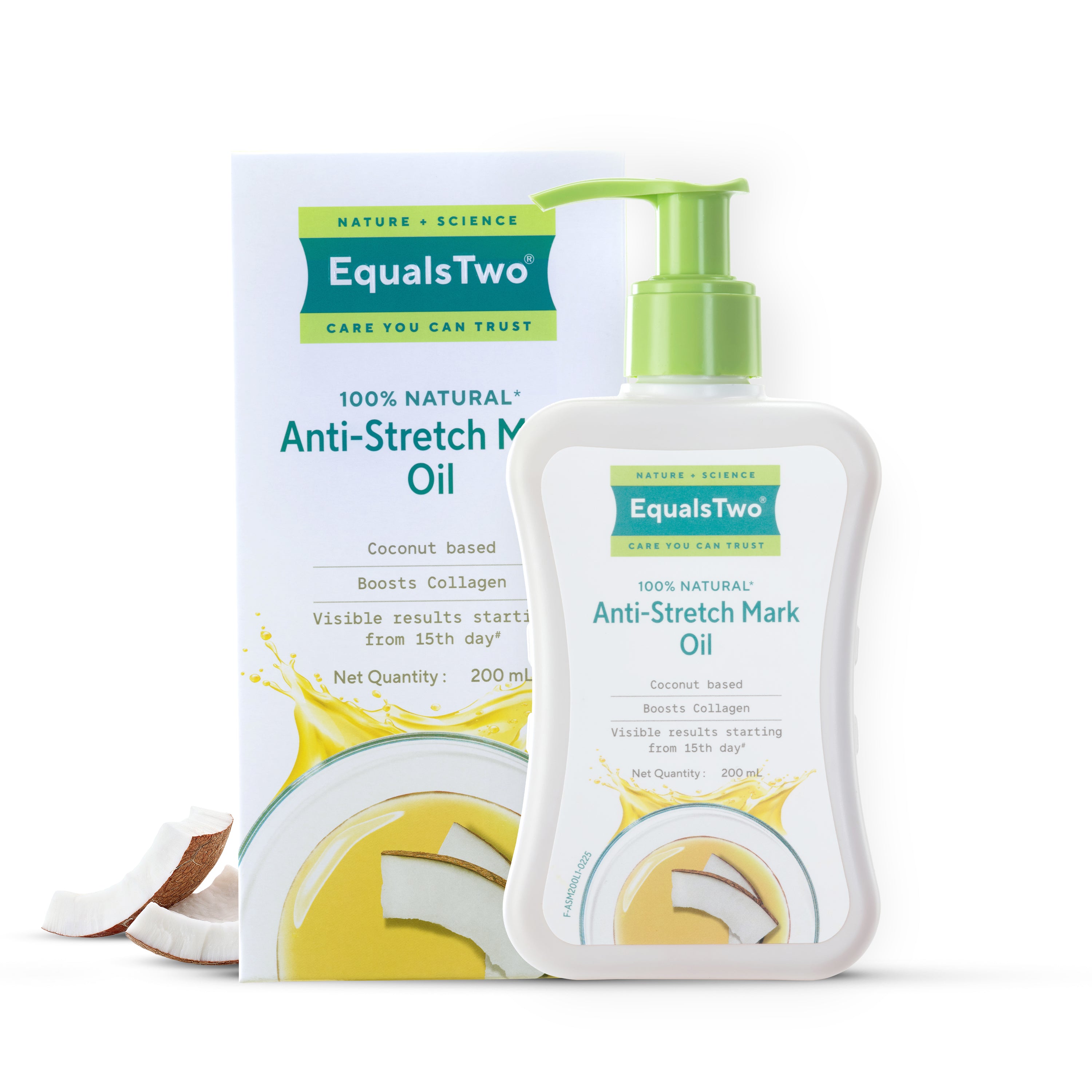 EqualsTwo Anti Stretch Mark Oil (200 ml, Carton)