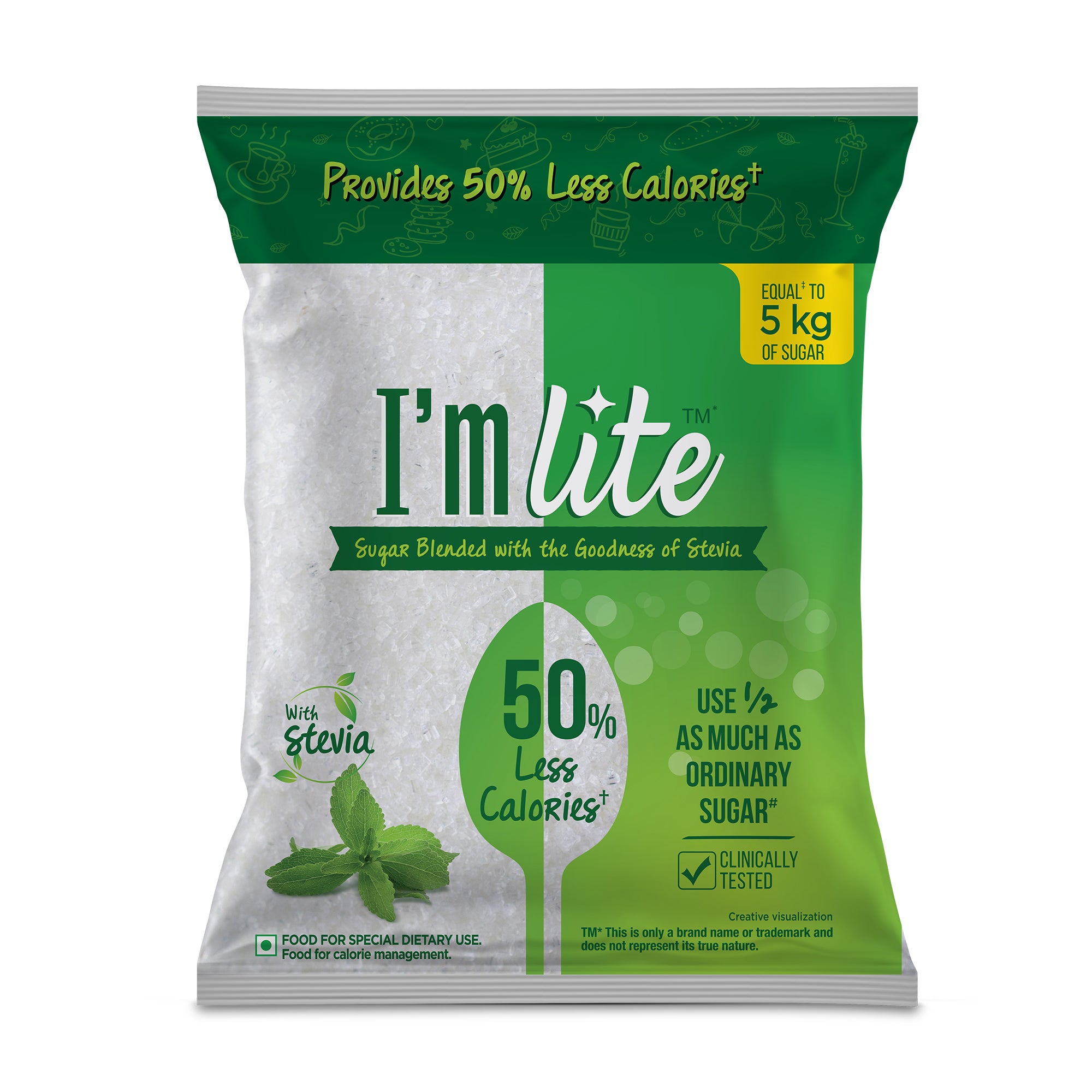 I'm lite 50% less calories sugar 2.5 Kg