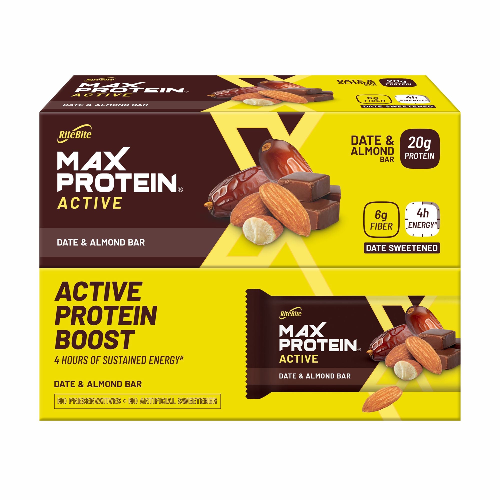 Max Protein Active Date & Almond  (Pack of 12)