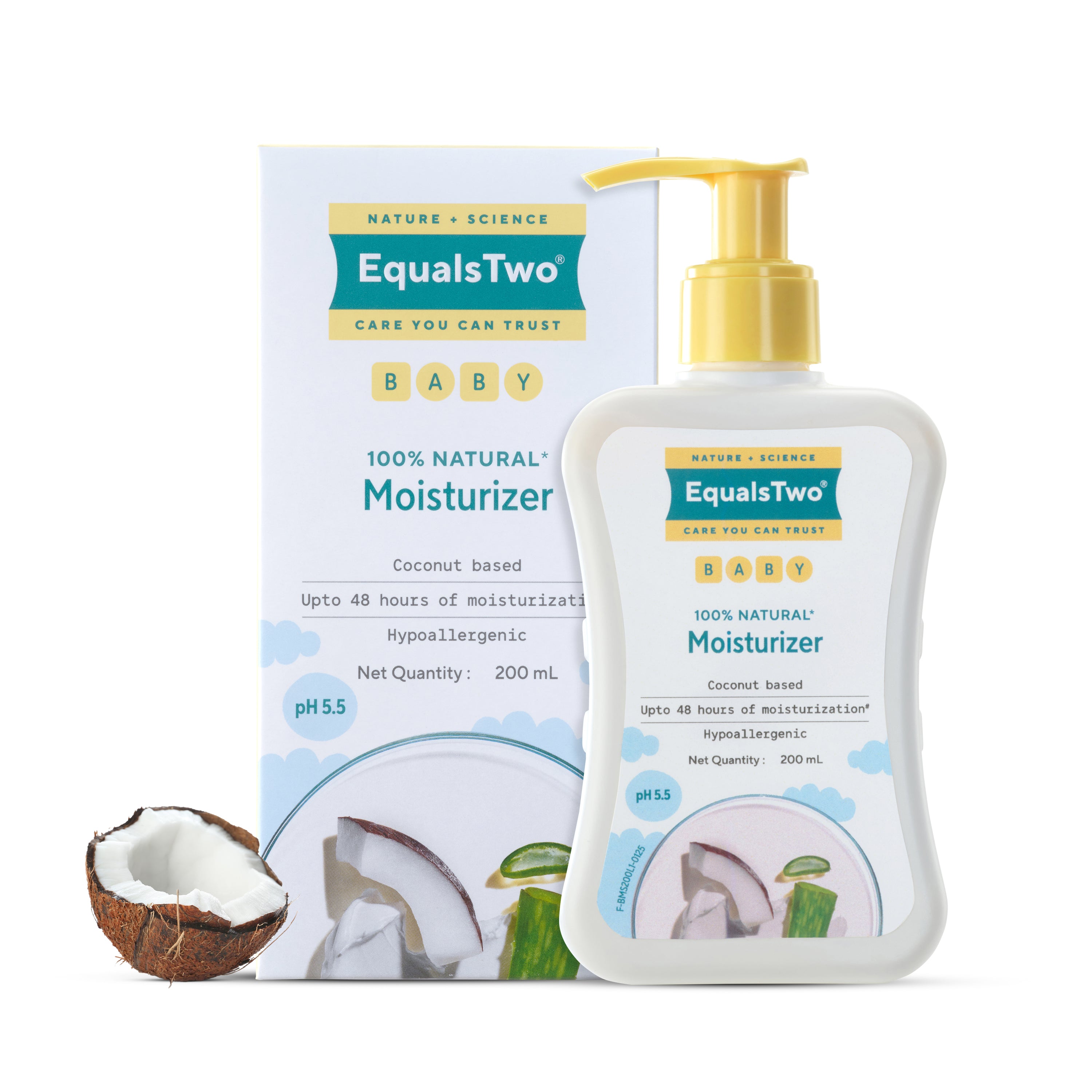 EqualsTwo Baby Moisturizer  (200 ml, Carton)
