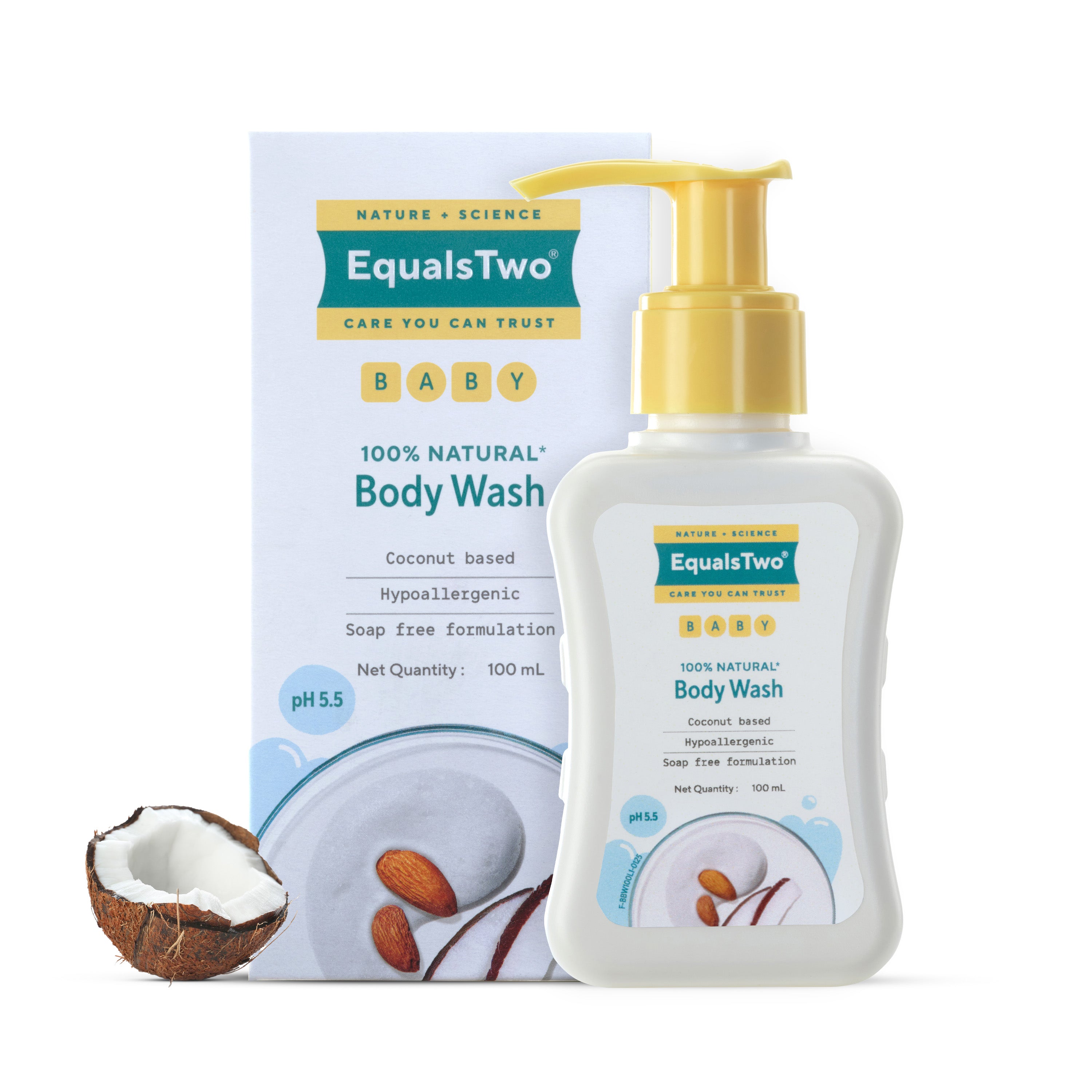 EqualsTwo Baby Body Wash (100 ml, Carton)