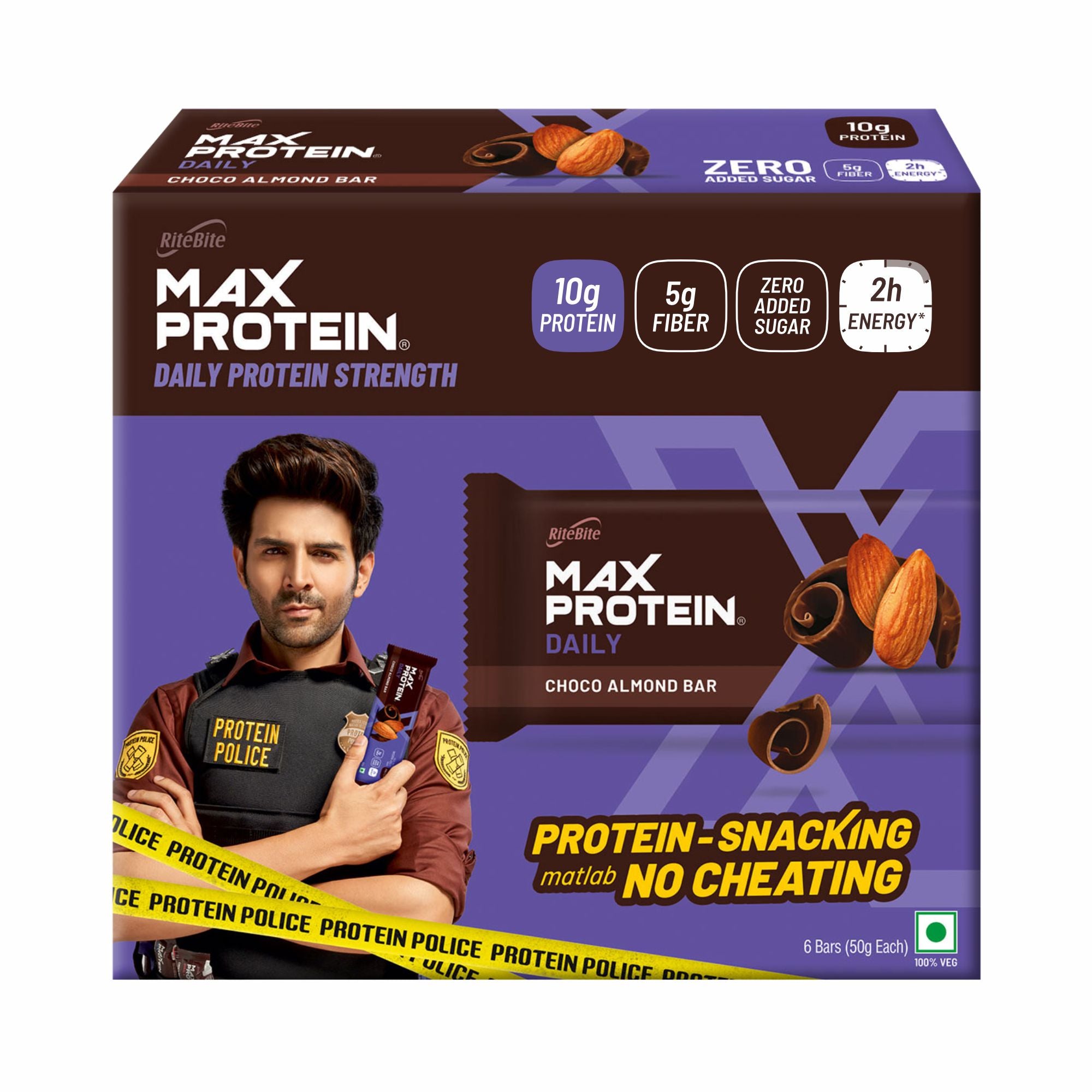 Max Protein Daily Choco Almond Protein Bar (Pack of 6)