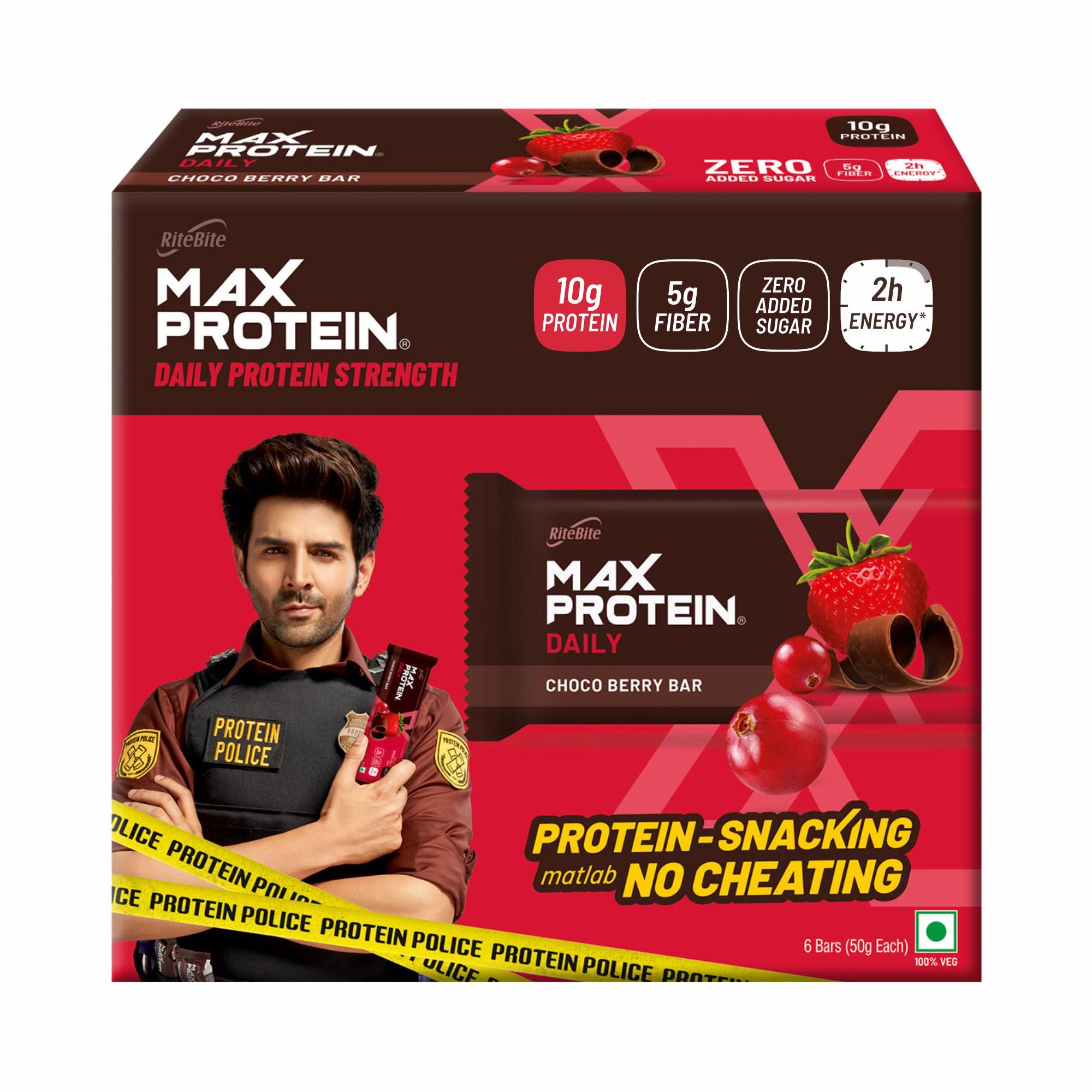 Max Protein Daily Choco Berry Protein Bar (Pack of 6)