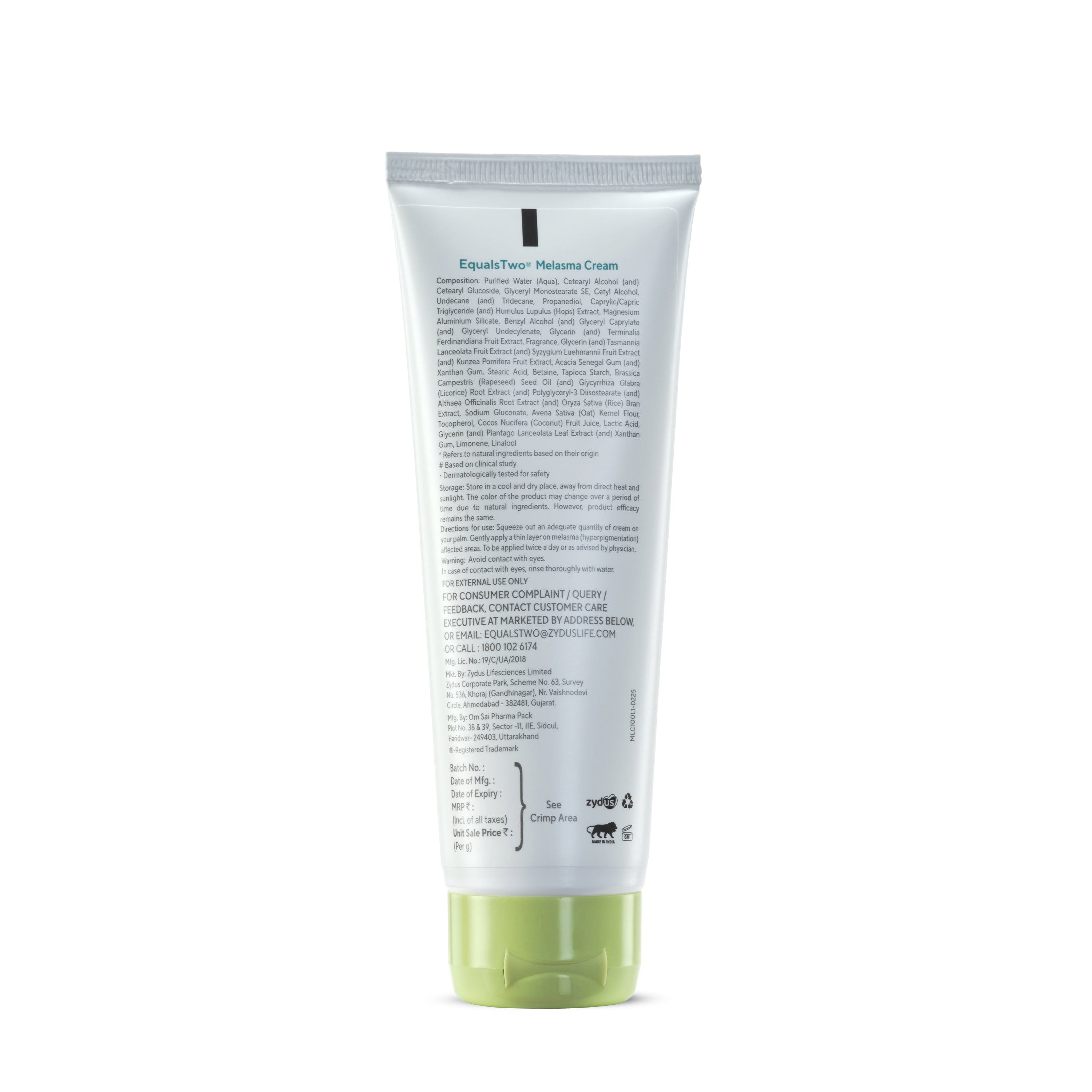 EqualsTwo Melasma Cream (100 ml, Carton)