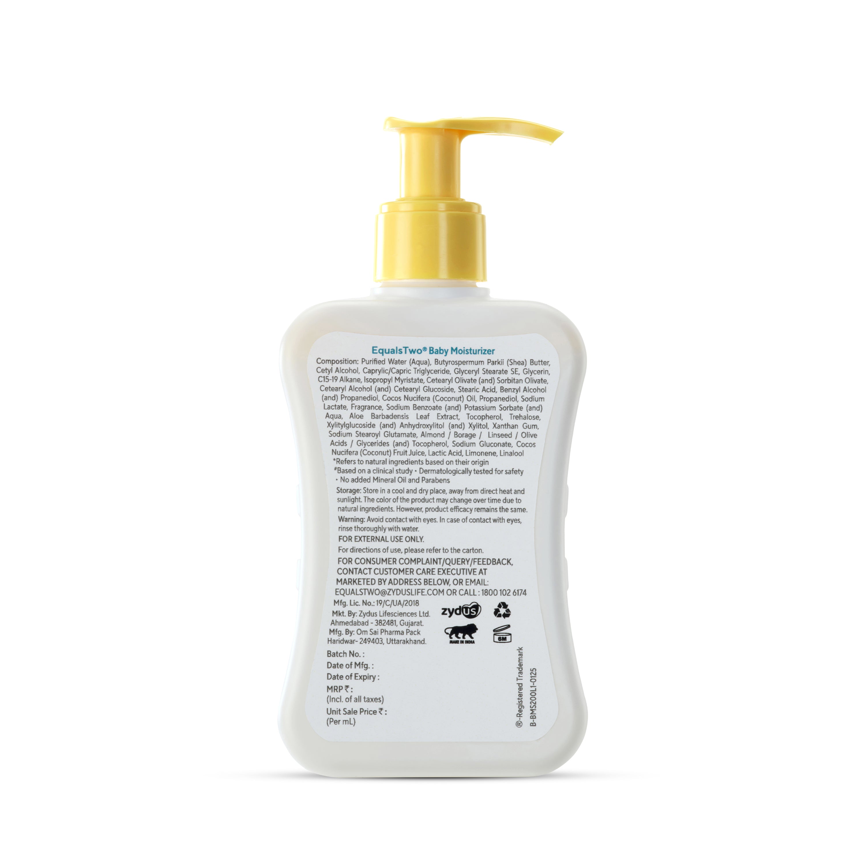 EqualsTwo Baby Moisturizer  (200 ml, Carton)