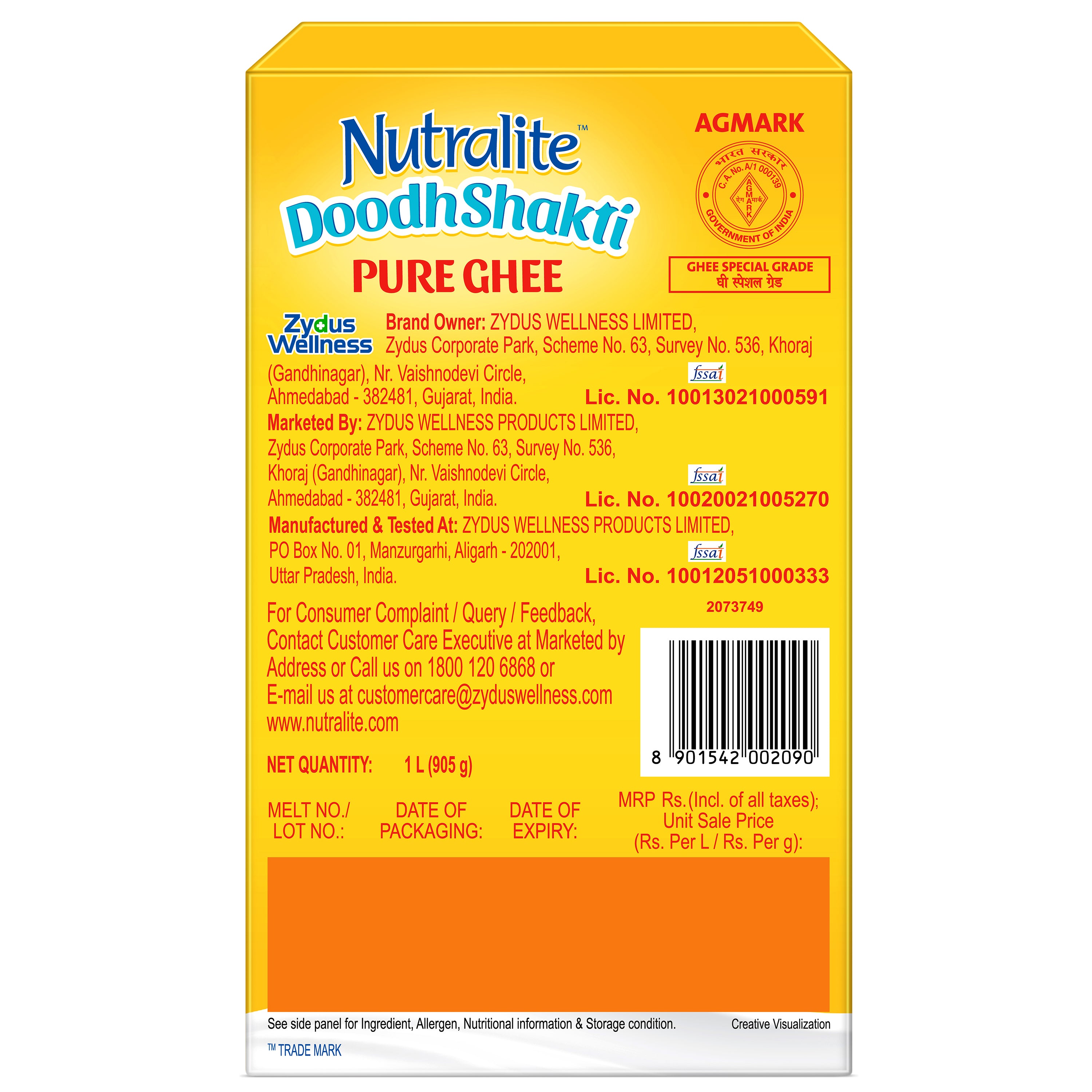 Nutralite DoodhShakti Pure Ghee | from Braj Bhoomi | 1L