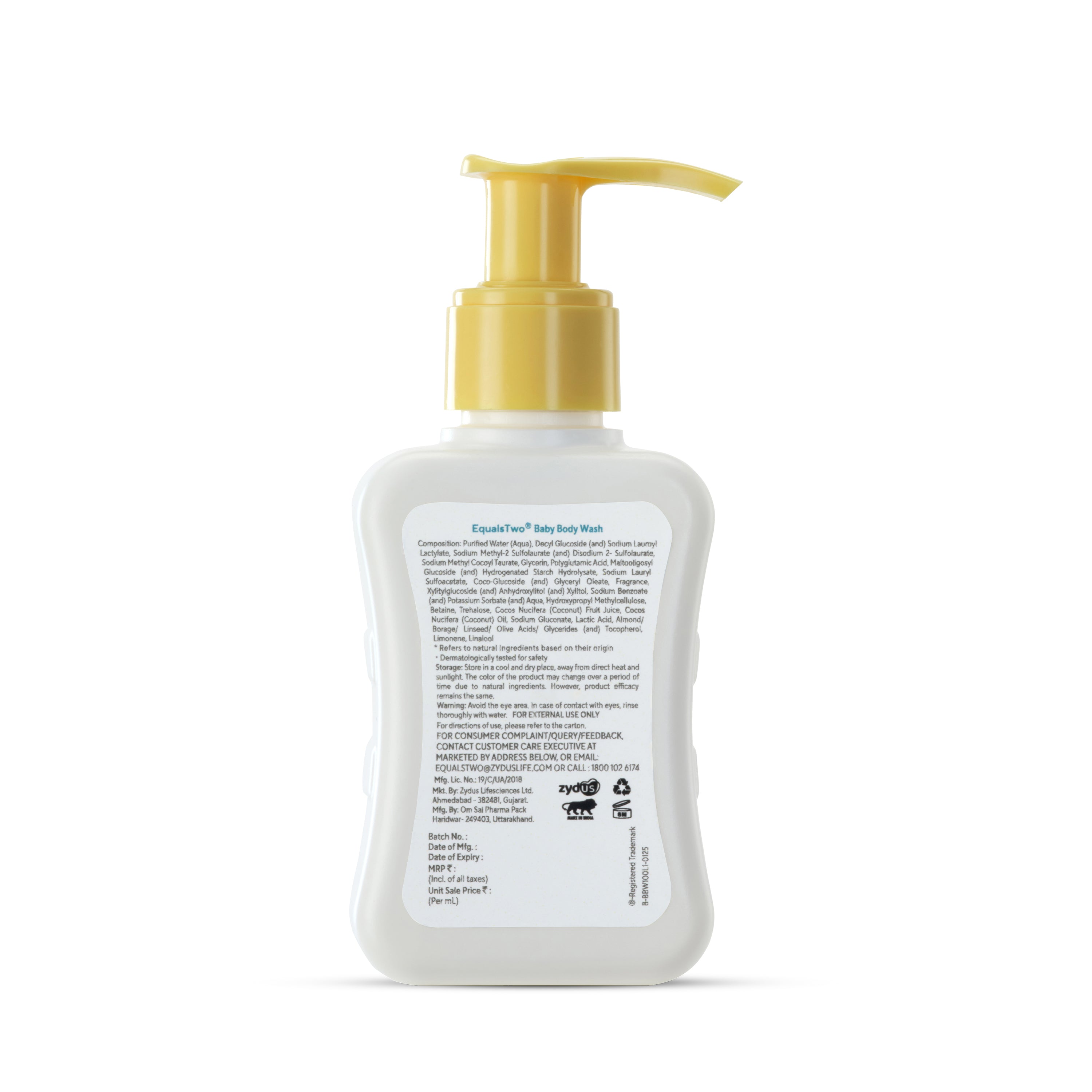 EqualsTwo Baby Body Wash (100 ml, Carton)