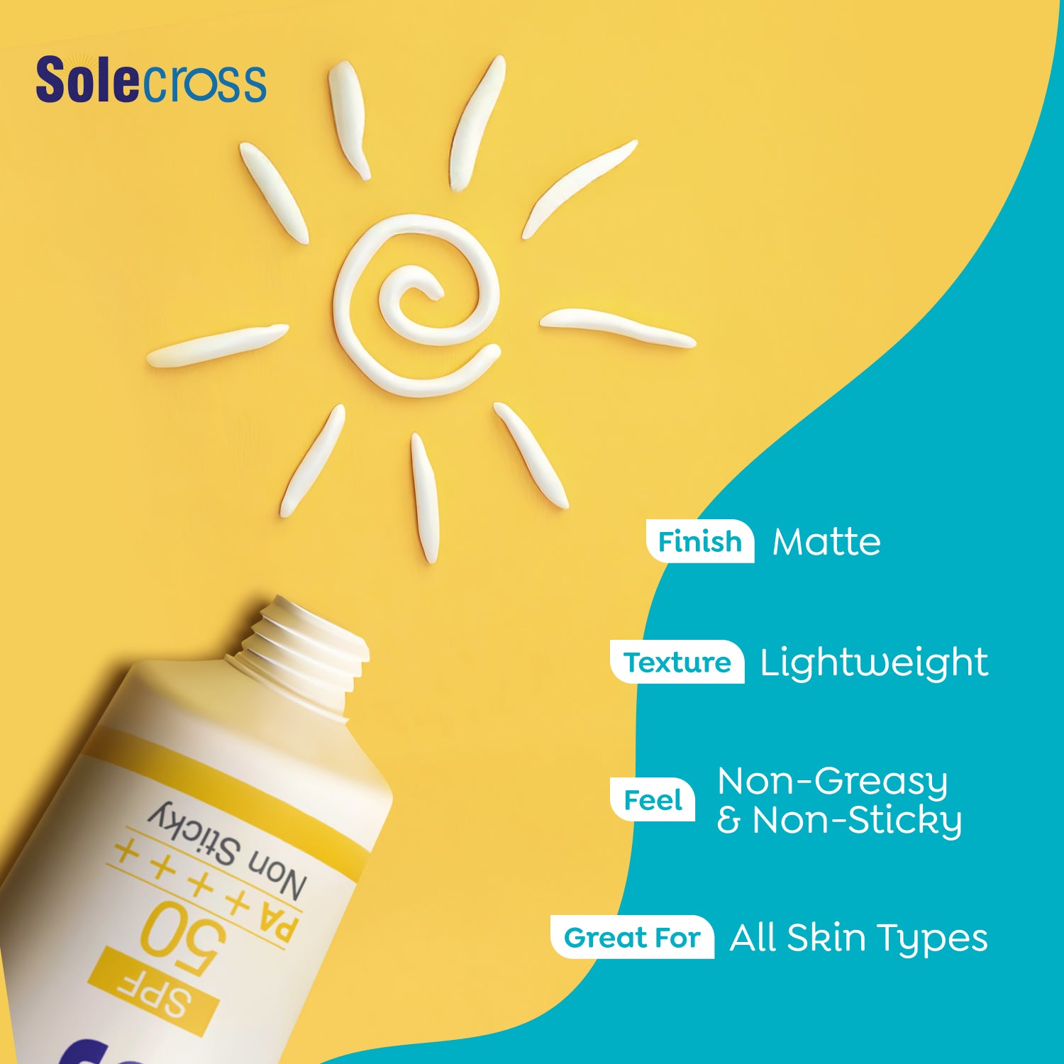 Solecross Sun Block Lotion SPF 50 PA Non Sticky Formula Based solecross-sun-block-lotion-spf-50-pa-non-sticky-formula-based