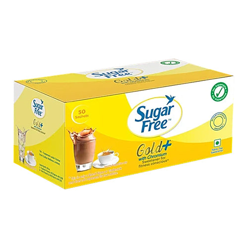 Sugar Free Gold+, 50 Sachet India’s No.1 Sweetner| Sweet like Sugar with Low Calories| Scientifically Proven & Tested